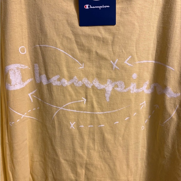 Champion Light Yellow Short Sleeve shirt 4xlt big & tall top men’s  Tee - Picture 2 of 5